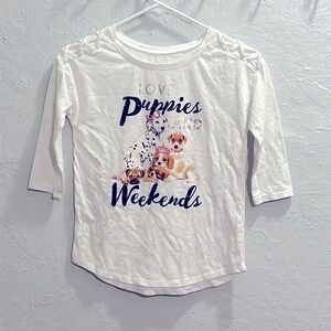 Girls Puppy Love Long Sleeve T-Shirt - Size 10